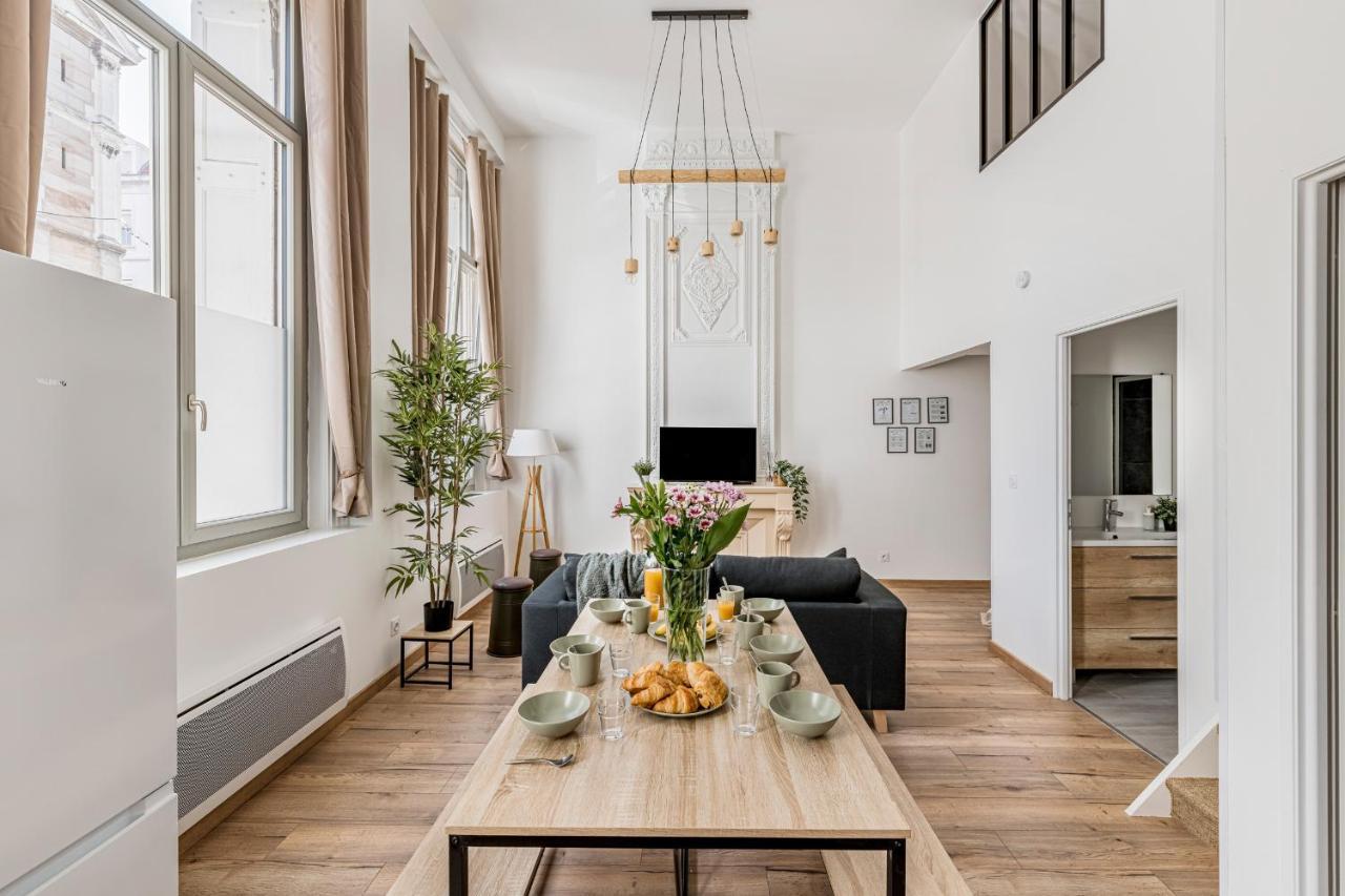 Charmant & Spacieux Appartement En Coeur De Ville Saint-Etienne  Exteriör bild